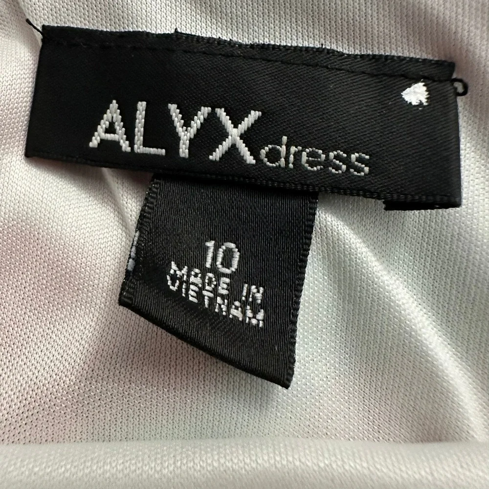 ALYX Womens Floral Ruffle Sheath Dress Size 10 Garden Party Feminine Brunch